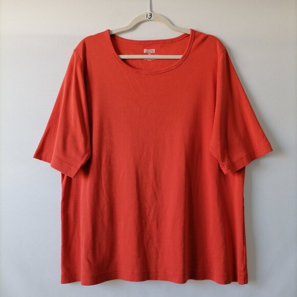 Duluth Trading Women's Red Round Neck Short Sleeve Pullover T-Shirt Size 2XL - Picture 1 of 5